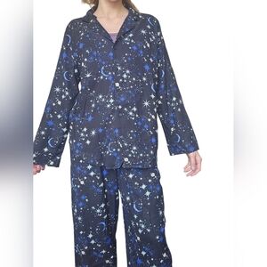 Victoria's Secret Pajama Set - Midnight Blue Starry Design